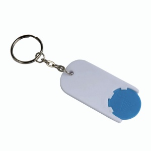 Porte-cl s en plastique avec jeton pour le chariot (2,8 x 6 x0,4 cm)