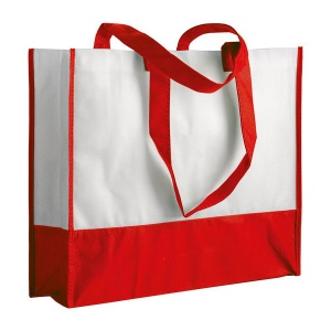 Shopper avec soufflet en TNT 80 g/m2, anses longues 6