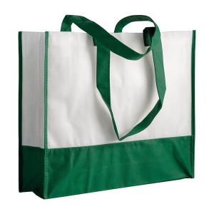 Shopper avec soufflet en TNT 80 g/m2, anses longues 5