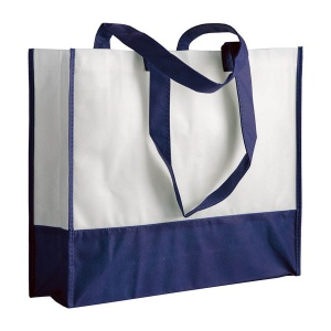 Shopper avec soufflet en TNT 80 g/m2, anses longues 4