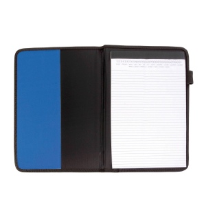 Conférencier, porte-bloc A4, avec poche et passant pour stylo, bloc ligné inclus 6