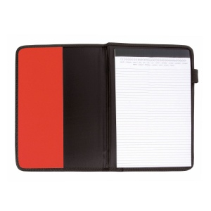 Conférencier, porte-bloc A4, avec poche et passant pour stylo, bloc ligné inclus 10