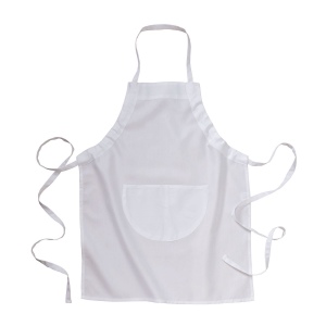 Tablier long 30 % coton/70 % polyester (160g/m2),65x80 cm avec poche frontale et longueur