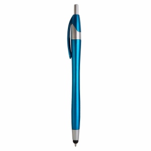 Stylo en plastique satiné avec stilet écran tactile 9
