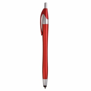 Stylo en plastique satiné avec stilet écran tactile 13