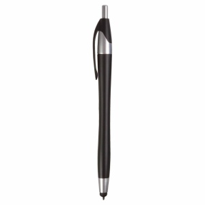 Stylo en plastique satiné avec stilet écran tactile 14