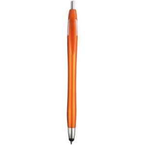 Stylo en plastique satiné avec stilet écran tactile 4