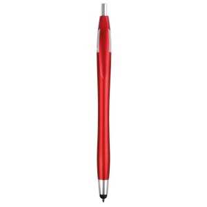 Stylo en plastique satiné avec stilet écran tactile 6