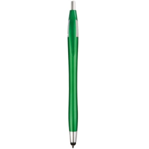 Stylo en plastique satiné avec stilet écran tactile 5