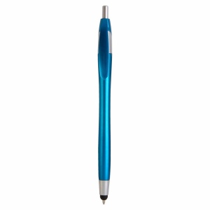 Stylo en plastique satiné avec stilet écran tactile 2