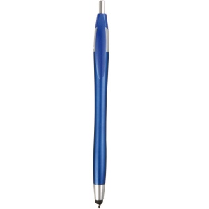 Stylo en plastique satiné avec stilet écran tactile 3