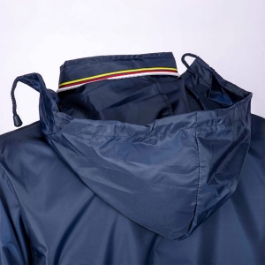 Veste imperméable en polyester 210T avec capuche pliable avec fermeture éclair, pliab 5