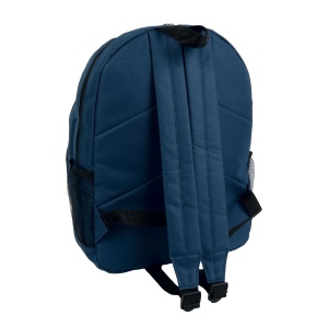 Sac à dos en polyester 600 D avec 6 poches dont 2 latérales en filet. Poche frontale 17