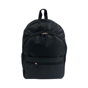 Sac à dos en polyester 600 D avec 6 poches dont 2 latérales en filet. Poche frontale 19