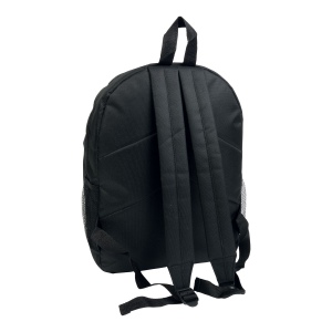 Sac à dos en polyester 600 D avec 6 poches dont 2 latérales en filet. Poche frontale 20