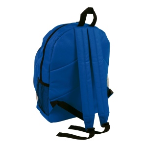 Sac à dos en polyester 600 D avec 6 poches dont 2 latérales en filet. Poche frontale 11