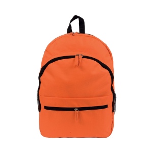 Sac à dos en polyester 600 D avec 6 poches dont 2 latérales en filet. Poche frontale 13