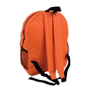 Sac à dos en polyester 600 D avec 6 poches dont 2 latérales en filet. Poche frontale 14