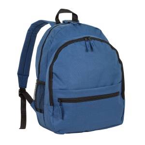 Sac à dos en polyester 600 D avec 6 poches dont 2 latérales en filet. Poche frontale 5