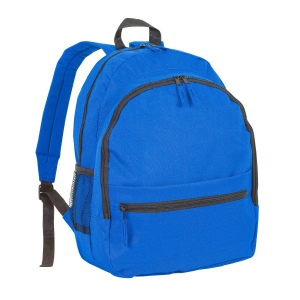Sac à dos en polyester 600 D avec 6 poches dont 2 latérales en filet. Poche frontale 3