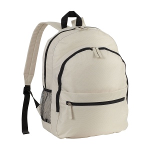 Sac à dos en polyester 600 D avec 6 poches dont 2 latérales en filet. Poche frontale