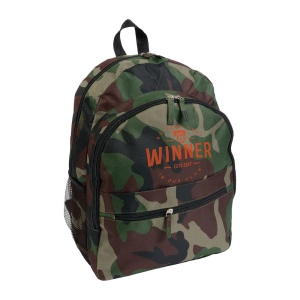 Sac à dos en polyester 600 D avec 6 poches dont 2 latérales en filet. Poche frontale 5