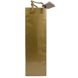 Shopper avec soufflet porte-bouteille en carte laminée 157 g/m2 avec renforcement au fond, 8