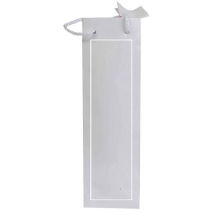 Shopper avec soufflet porte-bouteille en carte laminée 157 g/m2 avec renforcement au fond, 24