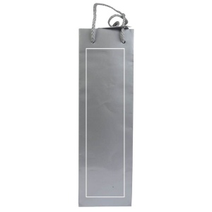 Shopper avec soufflet porte-bouteille en carte laminée 157 g/m2 avec renforcement au fond, 12
