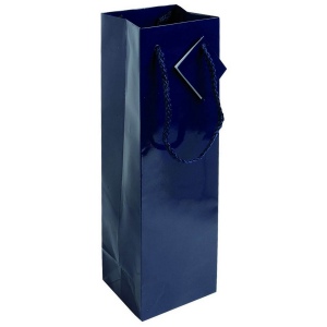 Shopper avec soufflet porte-bouteille en carte laminée 157 g/m2 avec renforcement au fond, 4