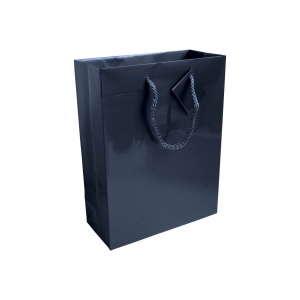 Shopper avec soufflet en carte laminée 157g/m2 avec renforcement au fond, anses en corde e 4