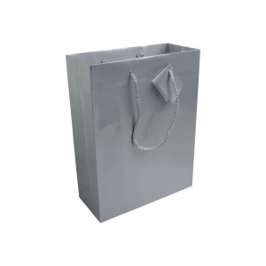 Shopper avec soufflet en carte laminée 157g/m2 avec renforcement au fond, anses en corde e 3