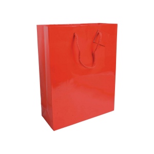 Shopper avec soufflet en papier laminé 157 g/m2 avec renforcement au fond, anses en corde 5