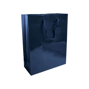 Shopper avec soufflet en papier laminé 157 g/m2 avec renforcement au fond, anses en corde 4