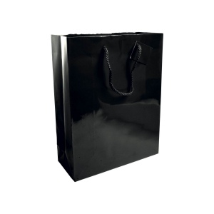 Shopper avec soufflet en papier laminé 157 g/m2 avec renforcement au fond, anses en corde 6