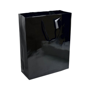Shopper avec soufflet en papier laminé 157 g/m2 avec renforcement au fond, anses en corde 6
