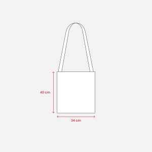 Shopper en coton  130 g/m avec bandoulière 3 x 118 cm 17