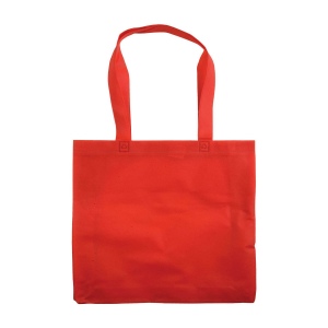 Shopper avec soufflet en TNT 80g/m2 thermosoudé, anses longues 26