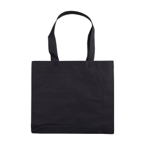Shopper avec soufflet en TNT 80g/m2 thermosoudé, anses longues 28