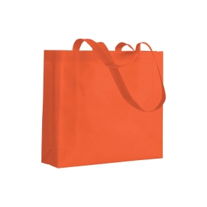 Shopper avec soufflet en TNT 80g/m2 thermosoudé, anses longues 5