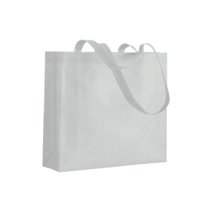 Shopper avec soufflet en TNT 80g/m2 thermosoudé, anses longues 11