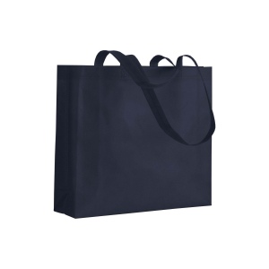 Shopper avec soufflet en TNT 80g/m2 thermosoudé, anses longues 7