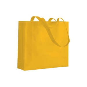 Shopper avec soufflet en TNT 80g/m2 thermosoudé, anses longues 6