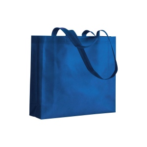Shopper avec soufflet en TNT 80g/m2 thermosoudé, anses longues 3
