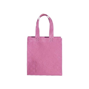 Shopper mini avec soufflet en TNT 80g/m2, anses courtes 18