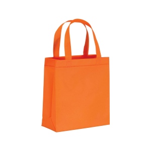 Shopper mini avec soufflet en TNT 80g/m2, anses courtes 7