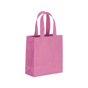 Shopper mini avec soufflet en TNT 80g/m2, anses courtes 4