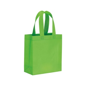 Shopper mini avec soufflet en TNT 80g/m2, anses courtes 2