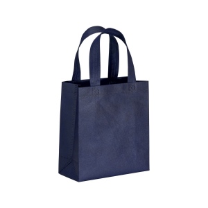 Shopper mini avec soufflet en TNT 80g/m2, anses courtes 9