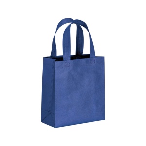 Shopper mini avec soufflet en TNT 80g/m2, anses courtes 5